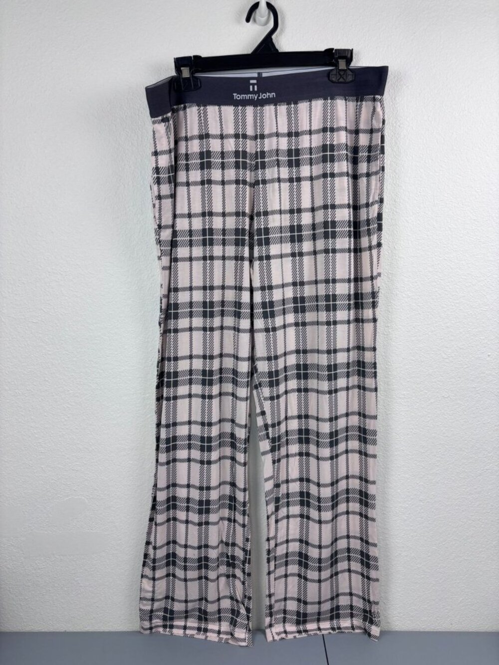 Tommy John women's XXL brown plaid loungewear‎ pajama pants lightweight stretch